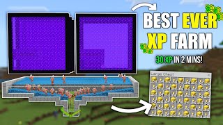 The BEST XP Farm in 1.21 Minecraft Bedrock (MCPE,Console,Windows)