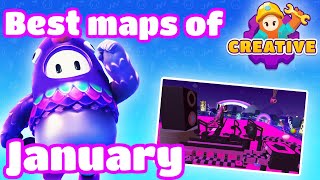 Best Creative Maps of January in Fall Guys!