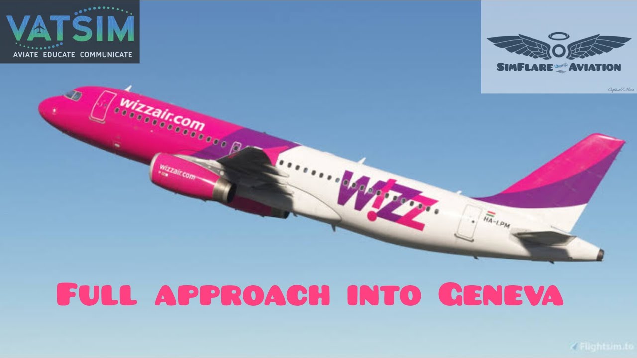 Greatest Approach into Geneva with the A320-200 [Pilots POV]