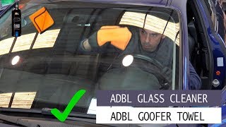 ADBL Glass Cleaner - Goofer Towel limpiacristales y toalla microfibra de cristales