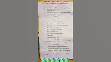 Management principles and application (core-7) question paper of 2022,B.com 3rd semester#viral paper
