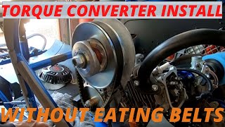 Predator 212 torque converter install / extended drive belt life