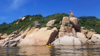 Kayaking Sea Cave Cliff Tour @CheungChau 獨木舟中級 海蝕洞旅程 饅頭花瓶 人頭玉璽 ~飛魚 五行石 張保仔洞 大貴灣 @長洲環島 2020 p1