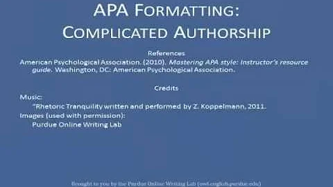 APA References List: Complex Authors
