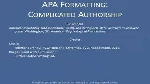 APA References List: Complex Authors