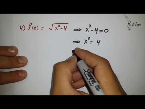 Domain of a Function مجال الاقترانات | Part 2: Examples