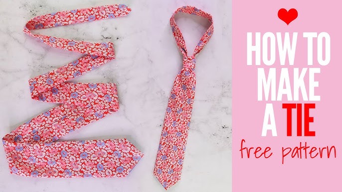 How to Make a Tie - DIY Necktie with Free Sewing Pattern Printable Template - YouTube how-to-make-a-tie-diy-necktie-with-free-sewing-pattern-printable-template-youtube