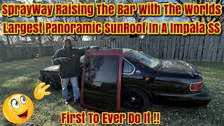 Largest Panoramic Sunroof For The 95 Impala SS  Junkyard Adventure Find For Another Sunroof Install