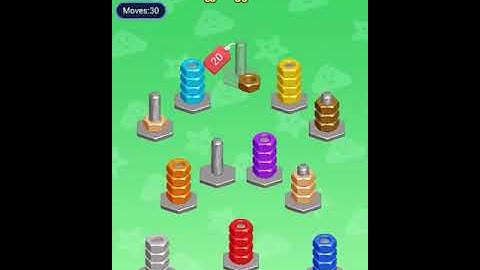 Nut Sort Puzzle Level 391 - 400 Walkthrough
