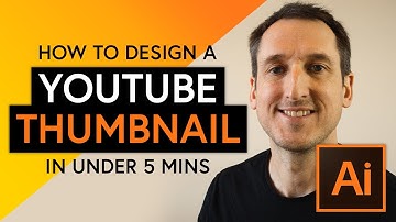 How To Design a YouTube Thumbnail in less than 5 minutes - Illustrator Tutorial