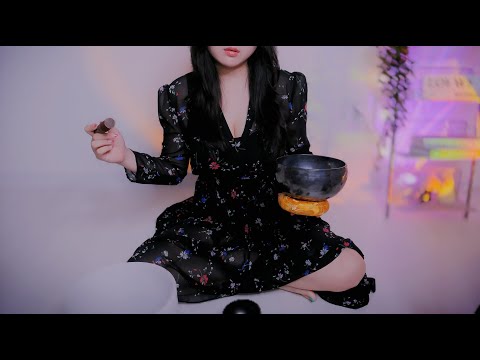 ASMR Brain Vibrations  FOR YOU TO FEEL RELIEVED 😴 singing bowls sound