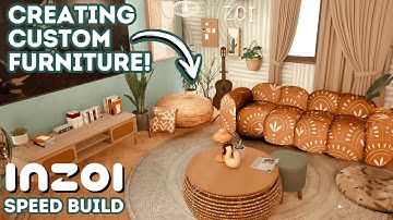 🔥 InZoi Build Tool: Creating Custom Furniture! | InZoi Speedbuild & Interior Design (Early Access)