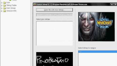 How to Change Warcraft III: The Frozen Throne BootScreen Image Using Resource Hacker