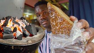 Charcoal Baked Sweet Potato Pudding Sold Out! | Jamaican Street Food Tour