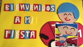 Cómo hacer un letrero de bienvenidos a mi fiesta poco yo #letreros