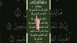AL-FATIHAH ❤️ - beautiful Tilawat #egzonibrahimi #quran #ytshorts #viral #surahfatihah #shorts