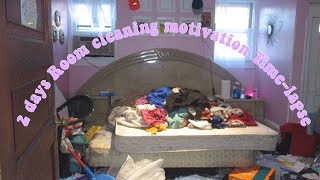 Satisfying Extremely Messy Room Cleaning video\/Clean up With Me Motivation(Time Lapse)