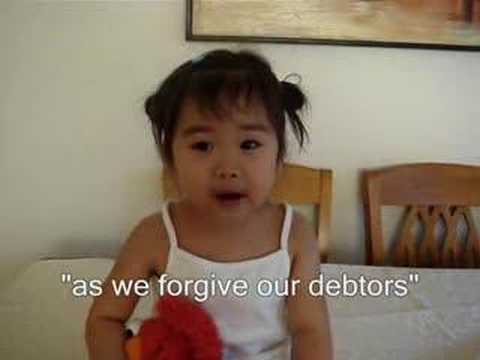 The Lord's Prayer by 2-year Old