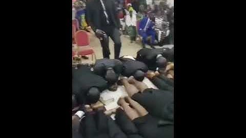 Thumbnail of What Exactly Is Going On Here? Pastor Flogs Church Members As They Lie Face Down