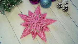 Star on the Christmas tree with your own hands