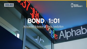Bond 1:01 — Actuarial Science & Data Analytics