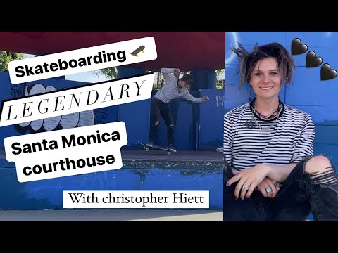 Skateboarding LEGENDARY Santa Monica courthouse!!!! (Christopher Hiett)