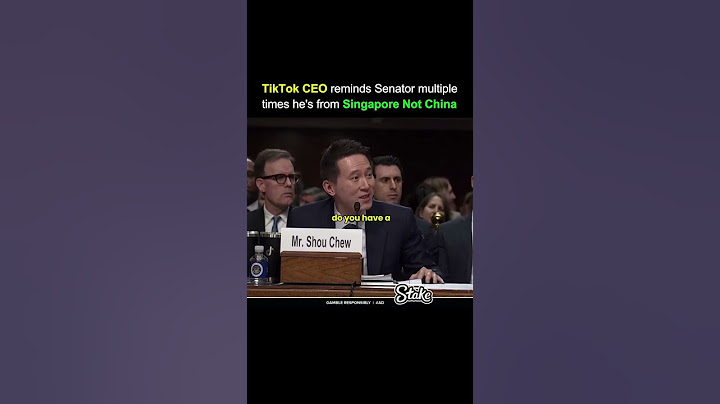 TikTok CEO reminds senator multiple times he's from singapore Not china #tiktokceo  #viral #singapor