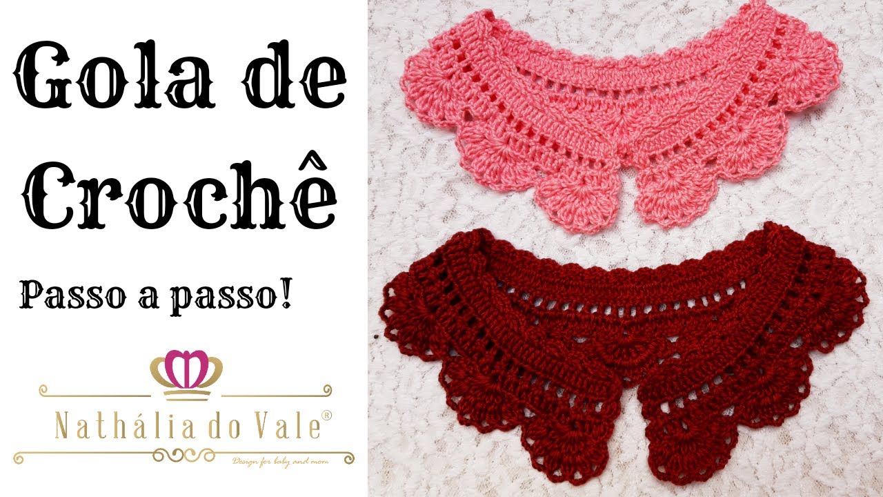 GOLA DE CROCHÊ passo a passo!