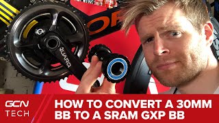 How To Convert A BB386 EVO 30mm Bottom Bracket To GXP On A Road Bike screenshot 3