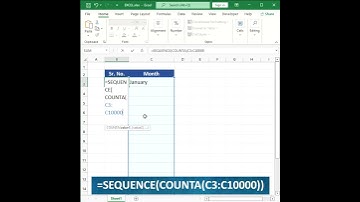 #excel | निकाल लिया आपकी समस्या का जुगाड़ | The SEQUENCE & COUNTA formula #shorts #short #shortsfeed