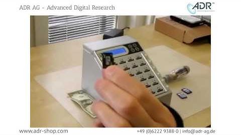 SD microSD Card Duplicator operation demo - ADR1-23SD-NG