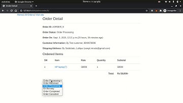 Ecommerce Site using Django Framework | Part 12| Admin Panel, Order Management