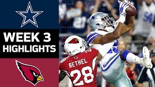 Cowboys vs. Cardinals | NFL Week 3 Game Highlights