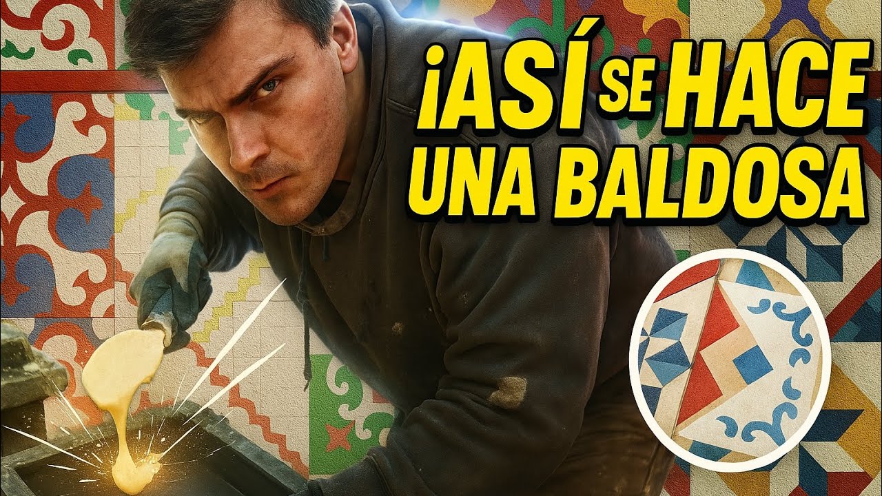 COMO se HACEN las BALDOSAS HIDRÁULICAS | PASO A PASO