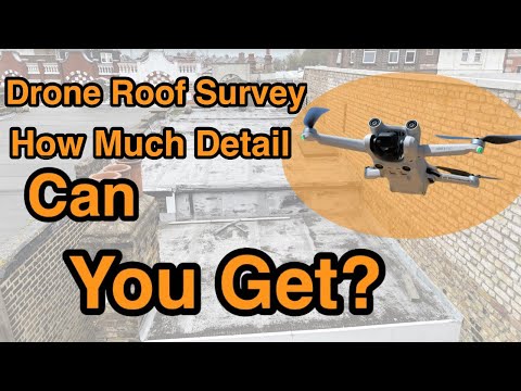 Drone roof survey.