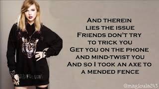 Taylor Swift - This Is Why We Can't Have Nice Things (Lyrics)