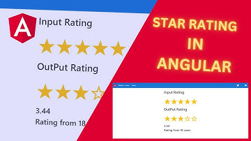 Rating control in angult | star rating in angular 14