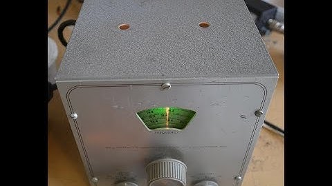 Demonstration of the Heathkit VF 1 Variable Frequency Oscillator