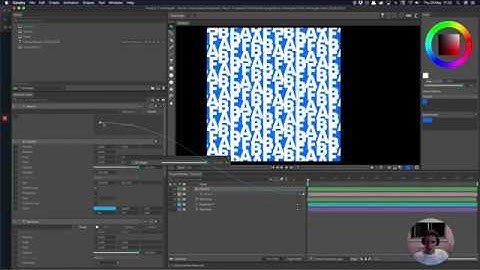 Cavalry App: Circular Falloff affects Weight Axis of a Variable Font Tutorial