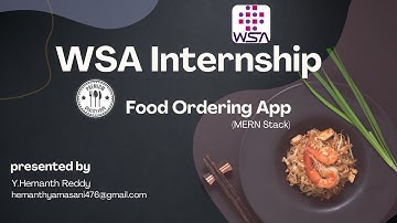 Web Stack Academy Internship(Food Ordering Project)on MERN Stack