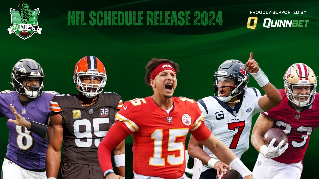 NFL Schedule Release LIVE show discussing the 2024 season schedule released late last night