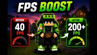 🚀 Minecraft FPS Boost (2026) 🔥 40 → 200+ FPS 😱 No Lag | Best for Low End PC
