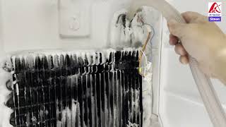Fridge Mitsubishi Defrosting heater Problem causing the ice blocked 20251101 repair done By Simon