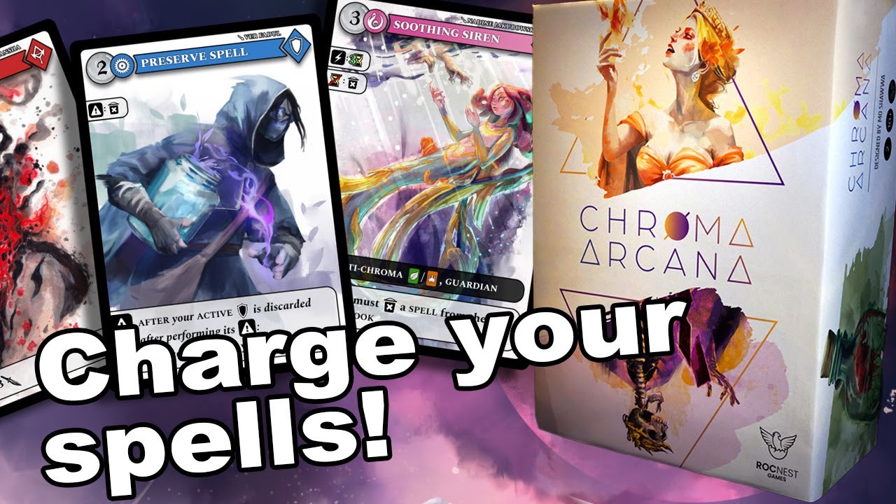 The card game Chroma Arcana: Shape Destiny with Spell Cards!
