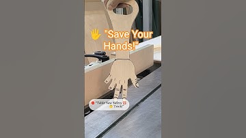 Genius Safety Tool for Wood Cutting 🔥 | Must-See Woodworking Hack! #diy #trick #viral #tips #shorts