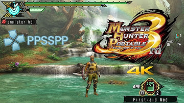 PPSSPP 1.10.3 | Monster Hunter Portable 3rd 4K UHD | PSP Emulator Gameplay