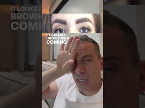 Laminated eyebrows? You doing this??