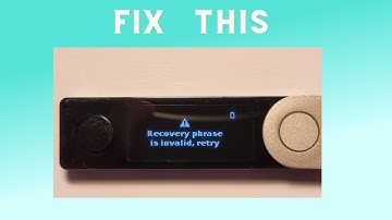 How to Fix "RECOVERY PHRASE IS INVALID" Error in Ledger Live