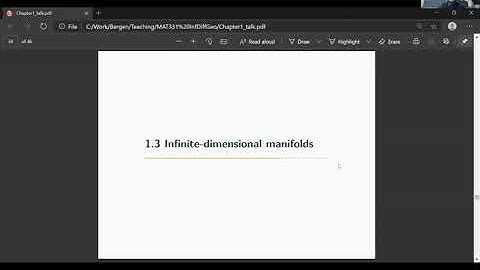 Infinite-dimensional geometry 1.3: Infinite-dimensional manifolds