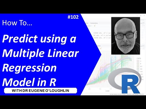 How To… Make a Prediction using a Multiple Linear Regression Model in R #102